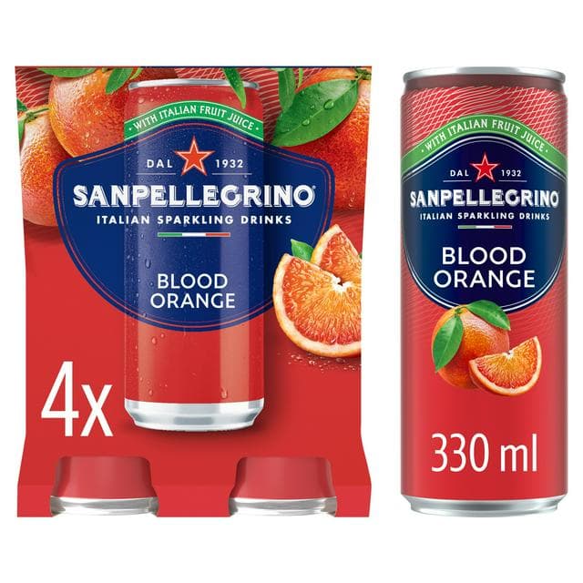 San Pellegrino Blood Orange 4 x 330ml - gallery image 1