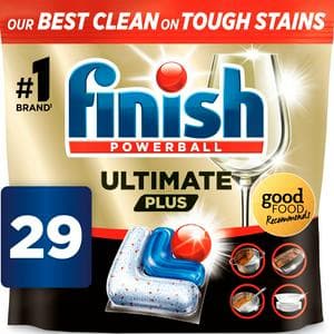 Finish Ultimate Plus All in One Dishwasher Tablets Lemon x29