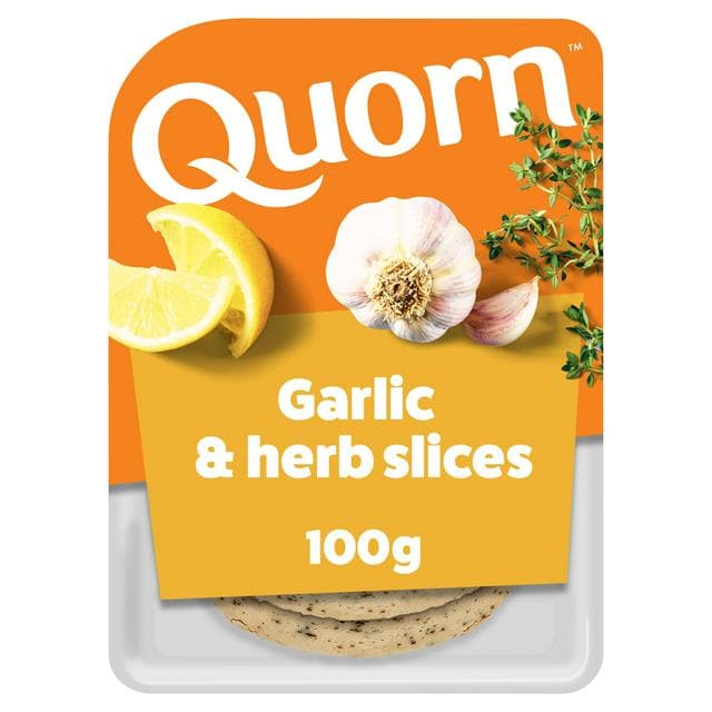 Quorn Garlic & Herb Slices 100g - gallery image 1