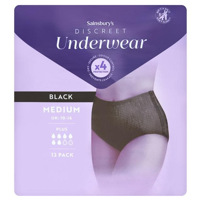 Sainsbury's Comfort Female Pant Plus M Black x12 - gallery image 1