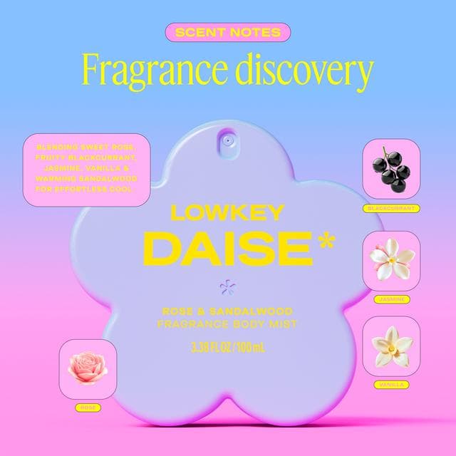 Daise Fragrance Body Mist in Rose & Sandalwood 100ml - gallery image 6