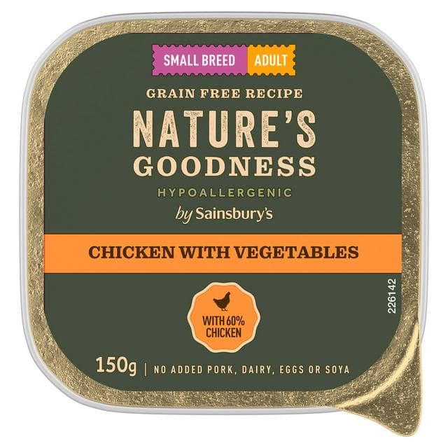 Sainsbury's Natures Goodness Adult Chicken Dog Food 150g - gallery image 1