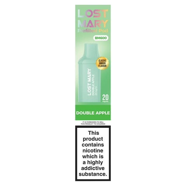 Lost Mary BM60 Double Apple Prefilled Pod 20mg/ml - gallery image 1