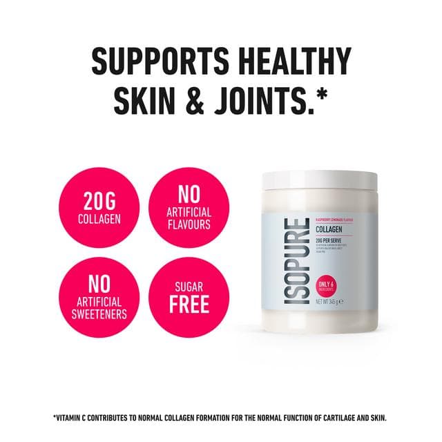 Isopure Raspberry Lemonade Collagen Powder 345g - gallery image 4