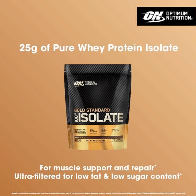 Optimum Nutrition 100% Gold Standard Isolate Chocolate 15 Servings 450g - gallery image 4