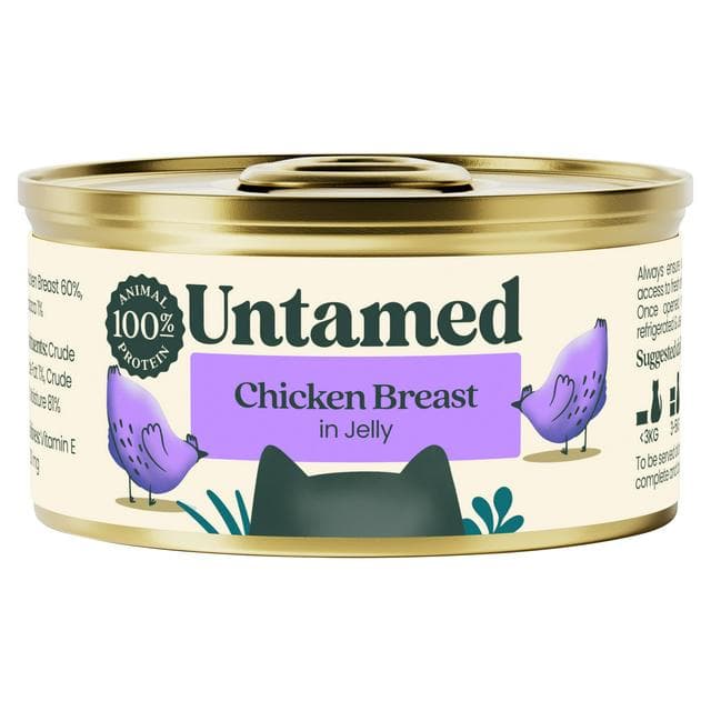 Untamed Chicken Breast in Jelly Wet Cat Food 75g - gallery image 1