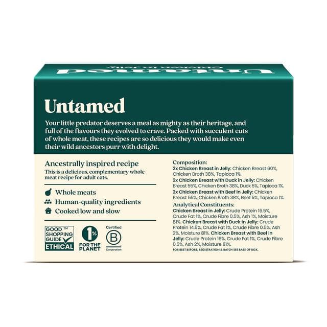 Untamed Wet Cat Food in Jelly Chicken Selection Box 6 x 75g - gallery image 5