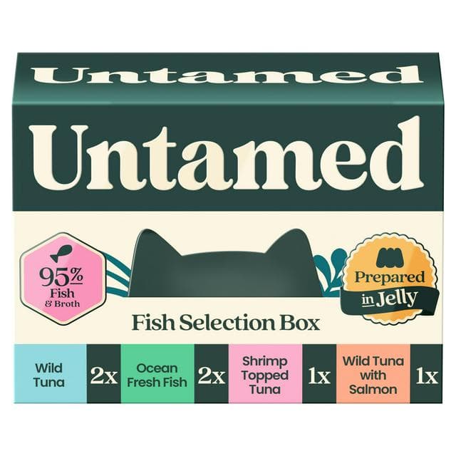 Untamed Wet Cat Food in Jelly Fish Selection Box 6 x 75g - gallery image 1