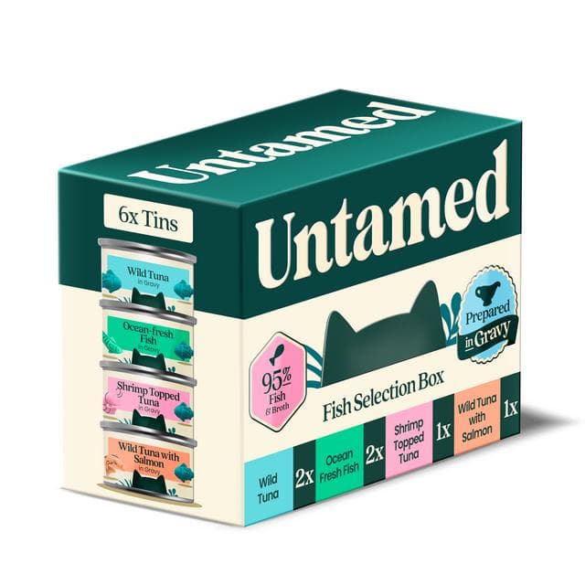 Untamed Wet Cat Food in Gravy Fish Selection Box 6 x 75g - gallery image 2