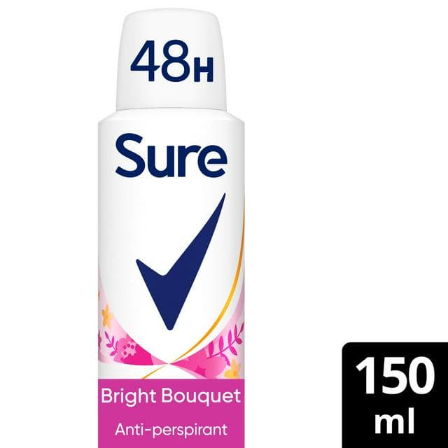 Sure Women Anti Perspirant Aerosol Bright Bouquet 150ml - gallery image 1