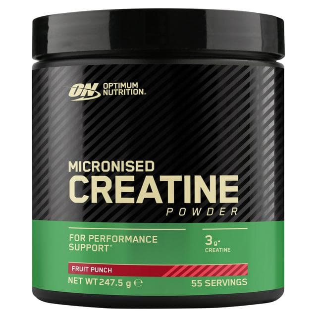 Optimum Nutrition Fruit Punch Micronised Creatine Powder 247.5g - gallery image 1