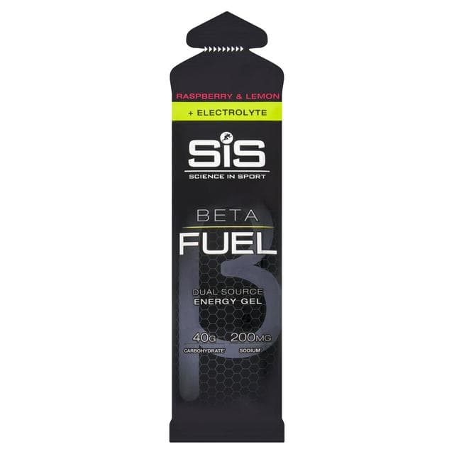 Science in Sport Raspberry & Lemon + Electrolyte Beta Fuel Energy Gel 60ml - gallery image 1