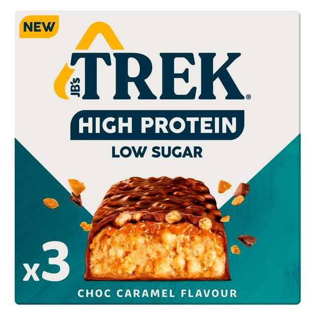 Trek High Protein Low Sugar Choc Caramel Flavour 3 x 44g - gallery image 1
