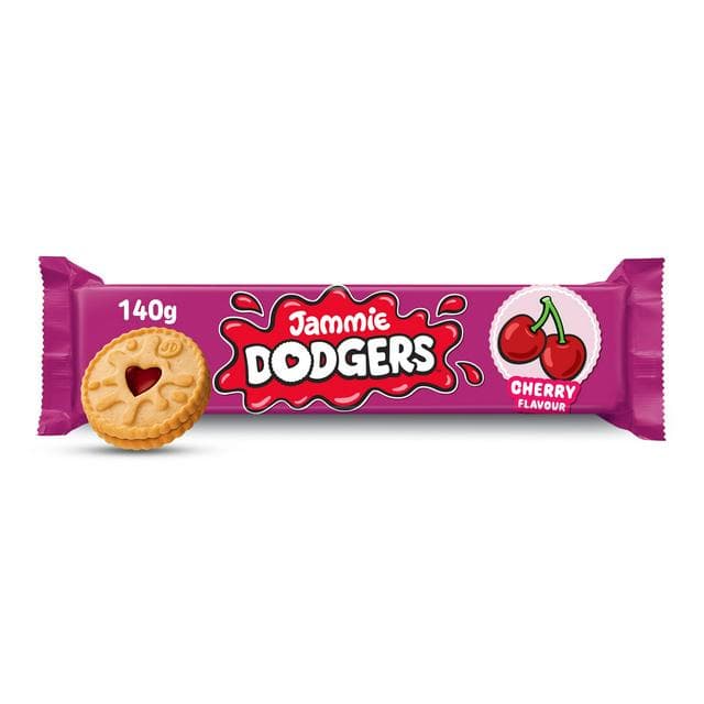 Jammie Dodgers 140g Cherry Flavour Biscuits - gallery image 1