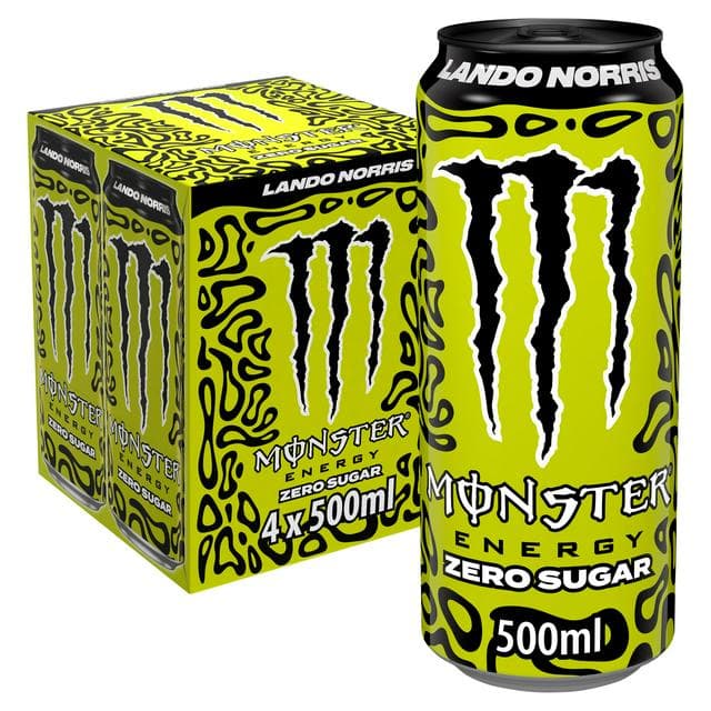 Monster Energy Drink Lando Norris Zero Sugar 4 x 500ml - gallery image 1