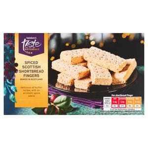 Sainsbury's Spiced Scottish Shortbread Fingers, Taste the Difference 160g