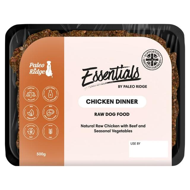 Paleo Ridge Essentials Chicken Dinner Raw Dog Food 500g - gallery image 1