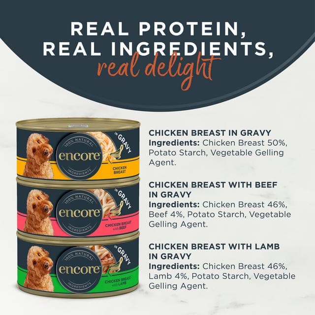 Encore Meat Selection in Gravy Dog Food 8 x 156g - gallery image 2