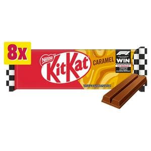 KitKat 2 Finger Caramel Chocolate Biscuit Bar Multipack 8 x 20.7g