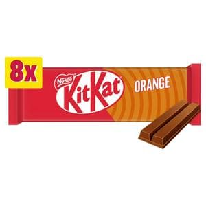 KitKat 2 Finger Orange Chocolate Biscuit Bar Multipack 8 x 20.7g