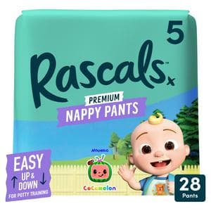Rascals Cocomelon Nappy Pants Size 5 x28