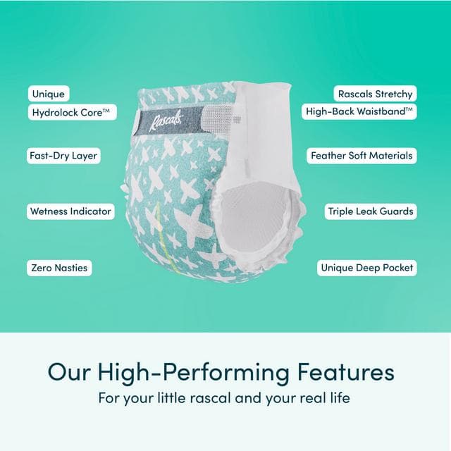 Rascals Premium Nappies Size 7 x26 - gallery image 6