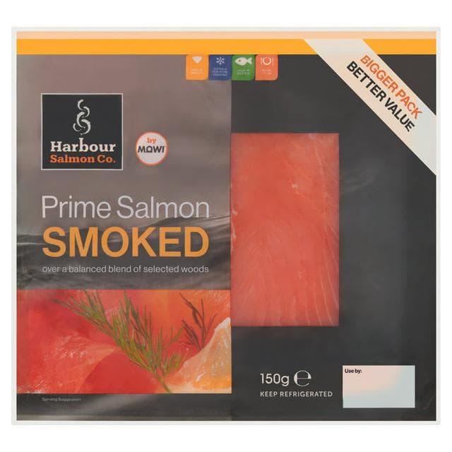 Harbour Salmon Co Prime Smoked Salmon 150g - gallery image 1