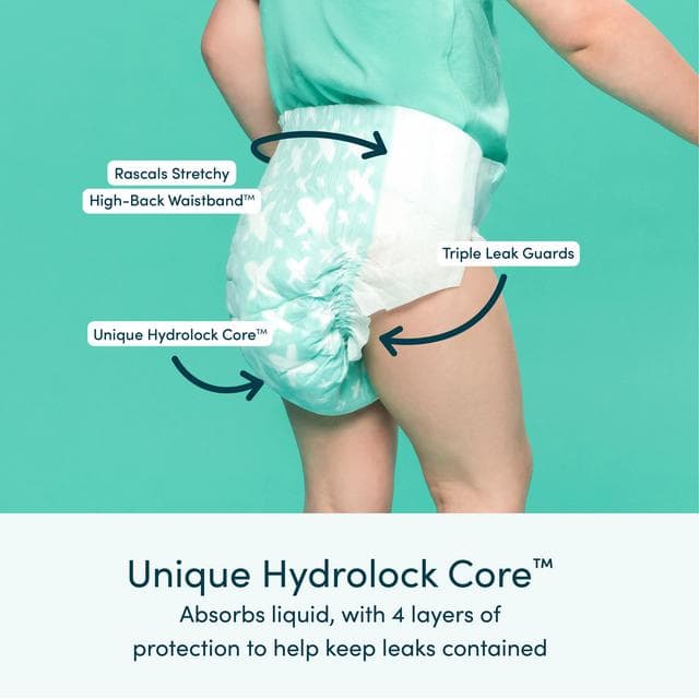 Rascals Premium Nappies Size 3 x44 - gallery image 3