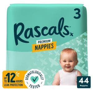 Rascals Premium Nappies Size 3 x44