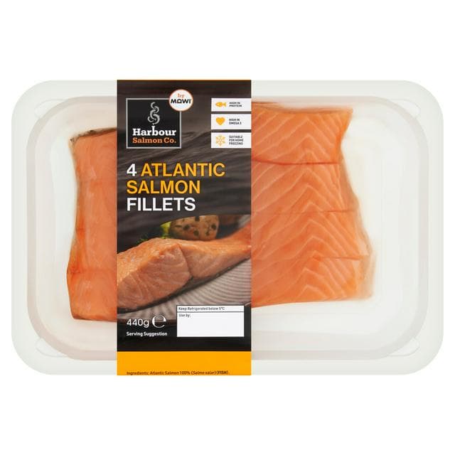 Harbour Salmon Co. Atlantic Salmon Fillets x4 440g - gallery image 1