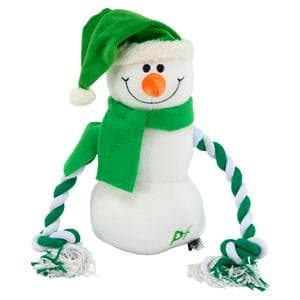 Petface Snowman Plush & Rope Dog Toy
