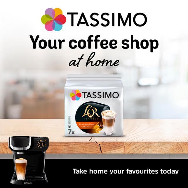 Tassimo L'OR Caramel Latte Macchiato Coffee Pods x7 - gallery image 4
