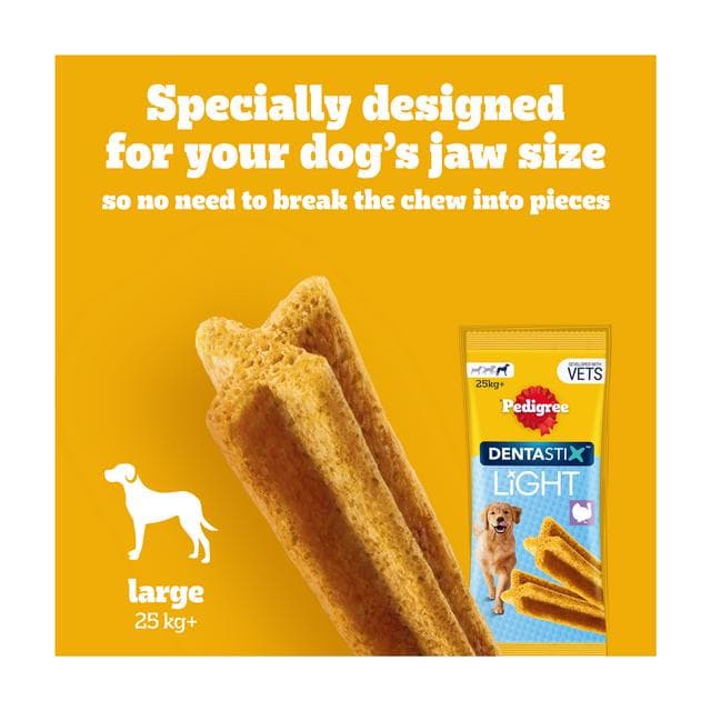 Pedigree Dentastix Light Sticks Dental Chews Large Dog Treats x4 - gallery image 4