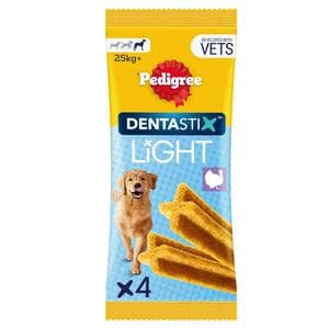 Pedigree Dentastix Light Sticks Dental Chews Large Dog Treats x4