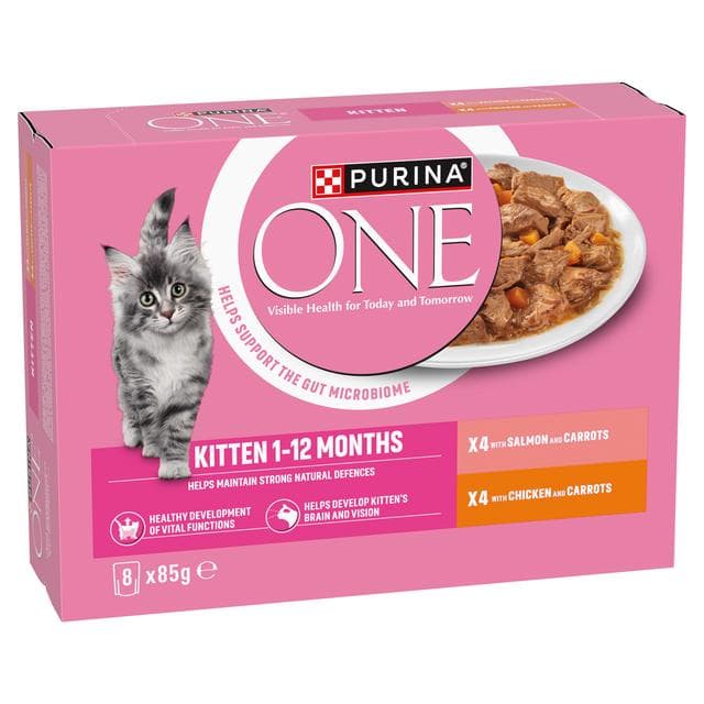 Purina One Kitten 1-12 Months Cat Food 8 x 85g - gallery image 2