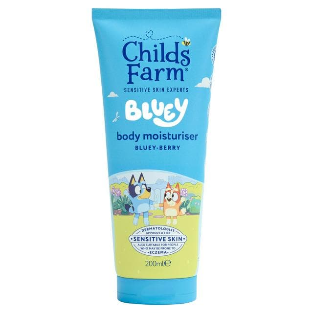 Childs Farm Bluey Body Moisturiser Gentle Hydrating Formula for Kids Babies & Sensitive Skin 200ml - gallery image 1