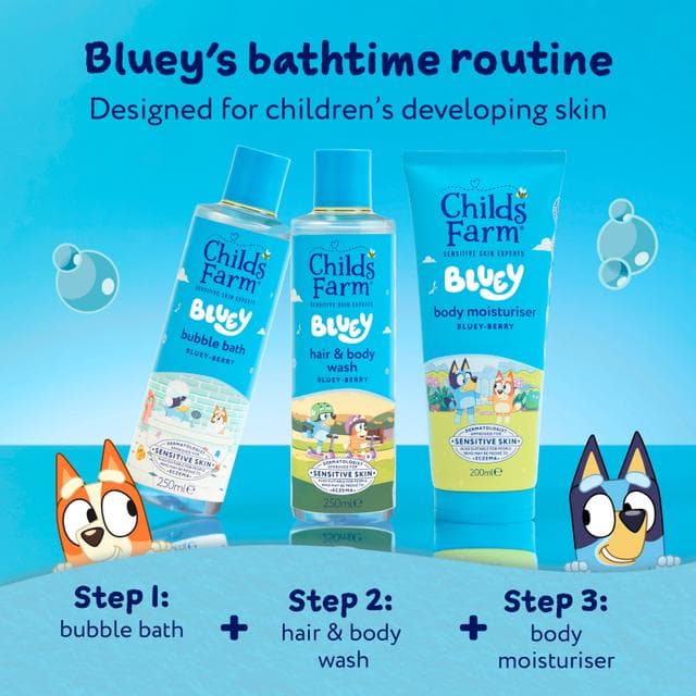 Childs Farm 200ml Gentle, Hydrating Formula for Babies, Kids & Sensitive Skin Bluey Moisturiser - gallery image 4