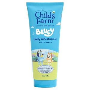 Childs Farm Bluey Body Moisturiser Gentle Hydrating Formula for Kids Babies & Sensitive Skin 200ml
