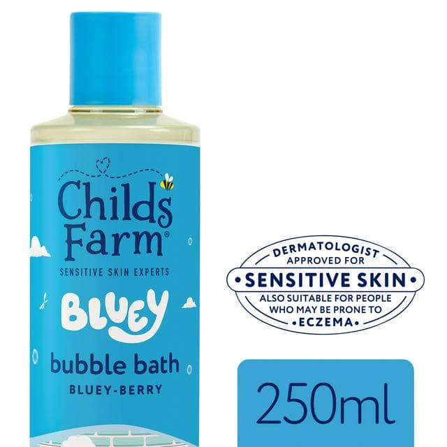 Childs Farm 250ml Gentle Formula for Babies, Kids & Sensitive Skin Bluey Bubble Bath - gallery image 1