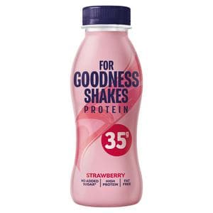 For Goodness Shakes Strawberry Flavour Protein 330ml