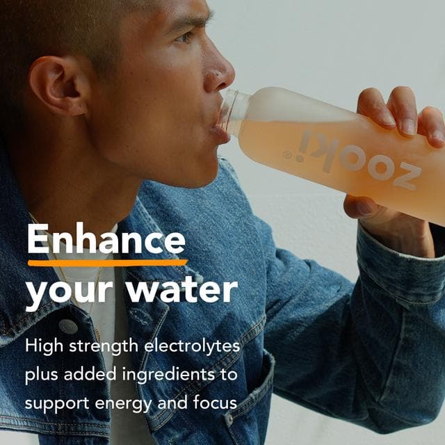 Zooki Electrolytes + Energy & Focus Food Supplement Peach 4.62g - gallery image 3