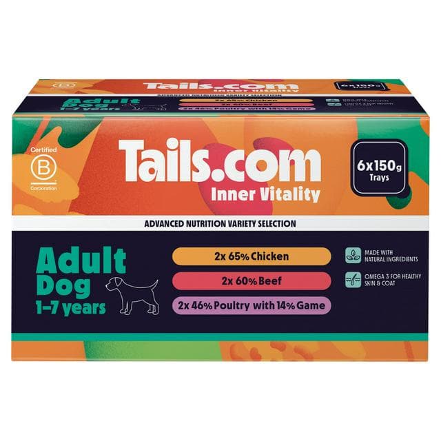 Tails.com Inner Vitality Adult Dog Food 1-7 Years 6 x 150g - gallery image 1