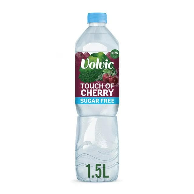 Volvic Touch of Fruit Sugar Free Cherry Natural Flavoured Water 1.5L - gallery image 1