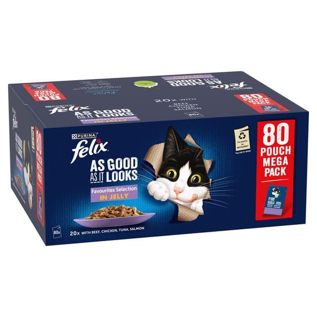 Felix As Good As it Looks Favourites Selection Wet Cat Food 80 x 85g - gallery image 2