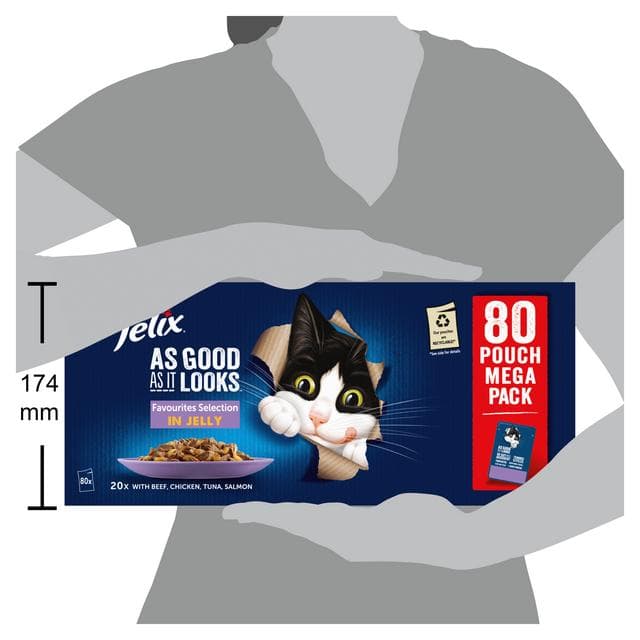 Felix As Good As it Looks Favourites Selection Wet Cat Food 80 x 85g - gallery image 3