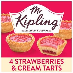 Mr Kipling Strawberries & Cream Cake Tarts x4