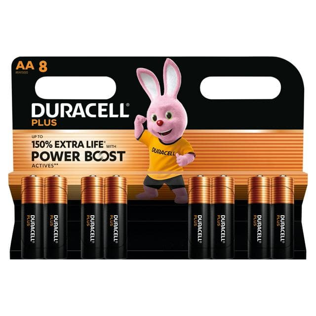 Duracell Pack of 8 Powerboost Plus AA Batteries - gallery image 1