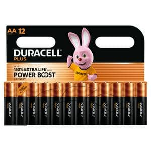 Duracell Pack of 12 Powerboost Plus AA Batteries