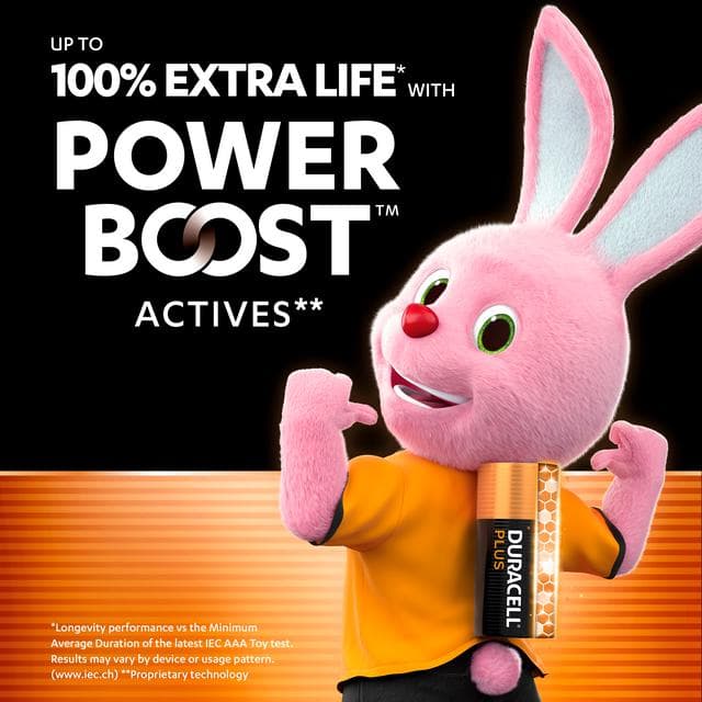 Duracell Pack of 16 Powerboost Plus AAA Batteries - gallery image 2