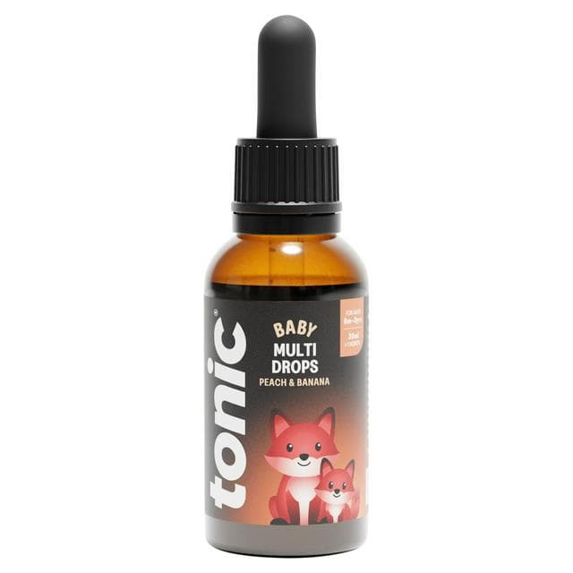 Tonic 30ml Peach & Banana Food Supplement Baby Multivitamin Drops - gallery image 1
